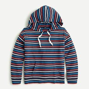 J.crew Wide-sleeve hoodie in striped Mariner cloth